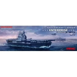 U.S. Navy Aircraft Carrier U.S.S. Enterprise (CV-6), 1/700 - MENG-M...