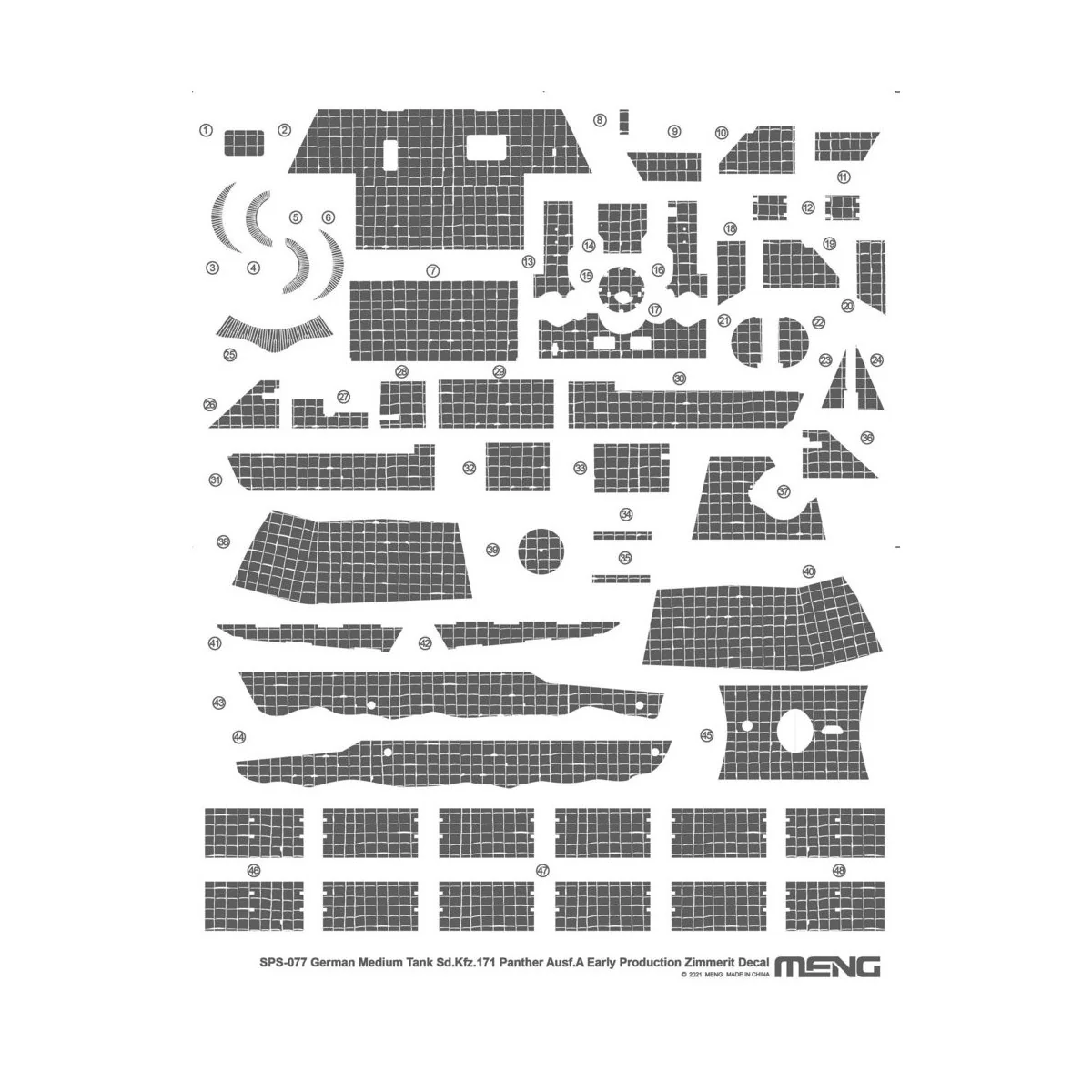 German Medium Tank Sd.Kfz.171 Panther Ausf.A Early Production Zimme...