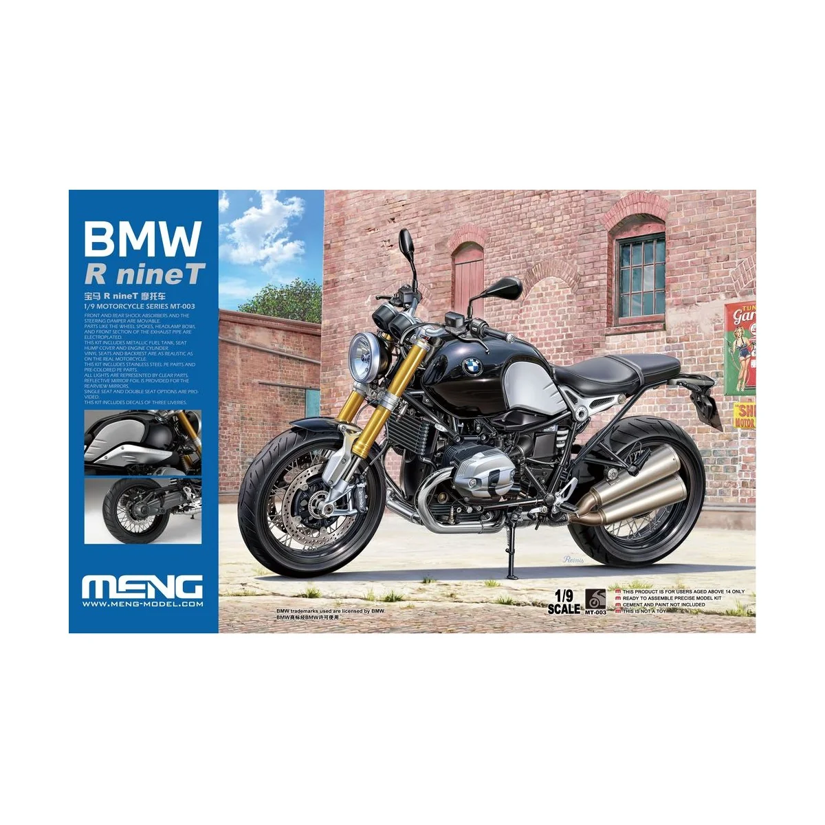BMW R nineT, 1/9 - MENG-Model MT-003