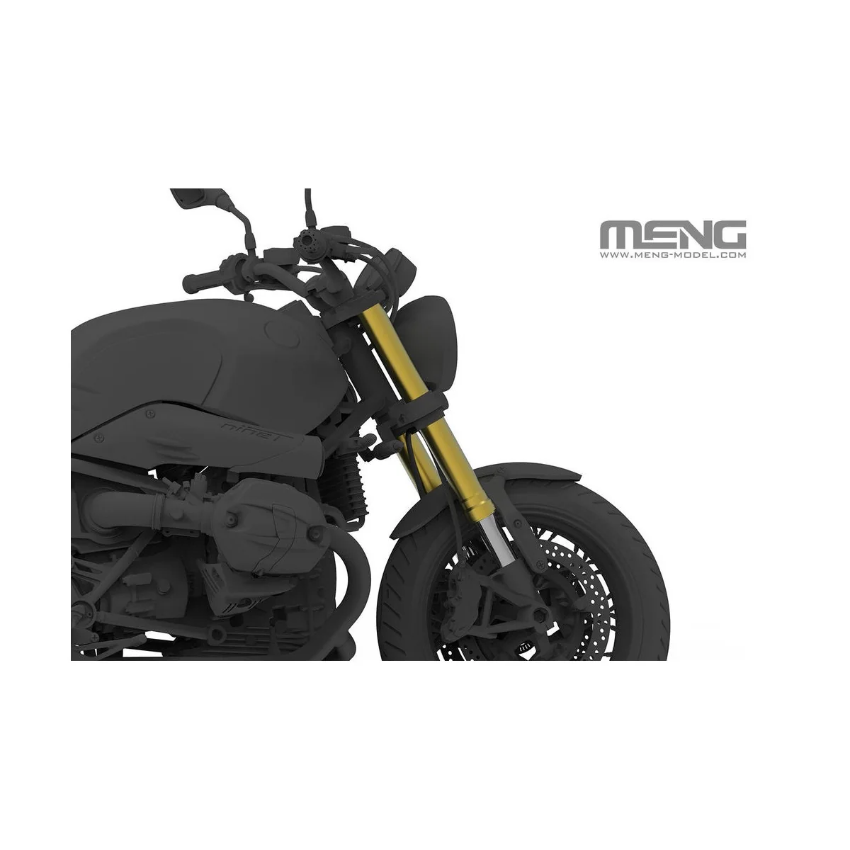 BMW R nineT Movable Metal Front Fork Set, 1/9 - MENG-Model SPS-079