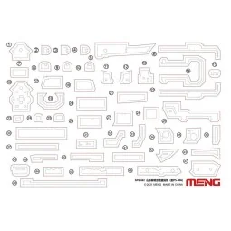 PLA Navy Shandong Paint Masks (For PS-006), 1/700 - MENG-Model SPS-082