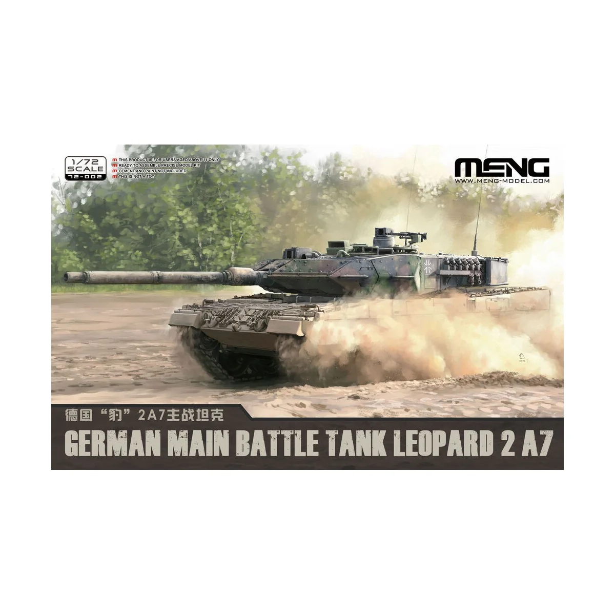 German Main Battle Tank Leopard 2 A7 - MENG-Model 72-002