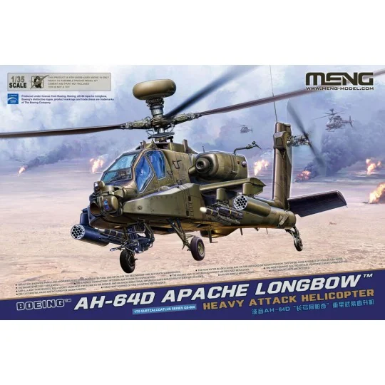 Boeing AH-64D Apache Longbow Heavy Attack Helicopter, 1/35 - MENG-M...