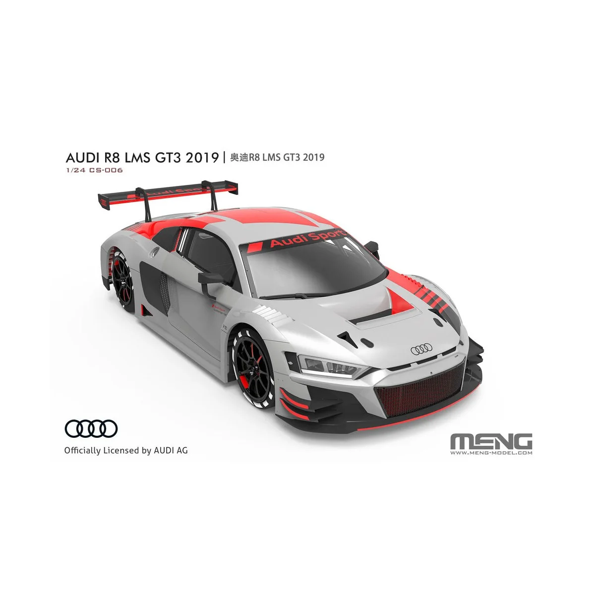 Audi R8 LMS GT3 2019, 1/24 - MENG-Model CS-006