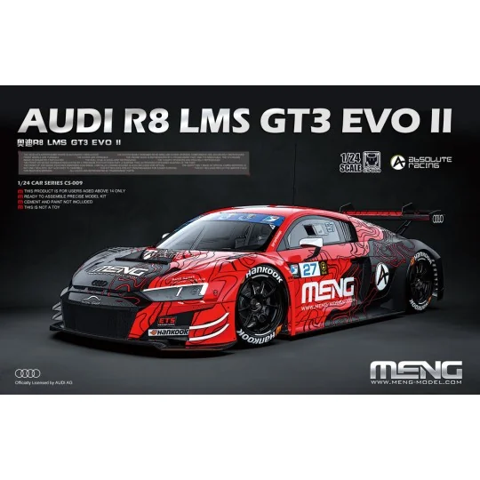 AUDI R8 LMS GT3 EVO II, 1/24 - MENG-Model CS-009