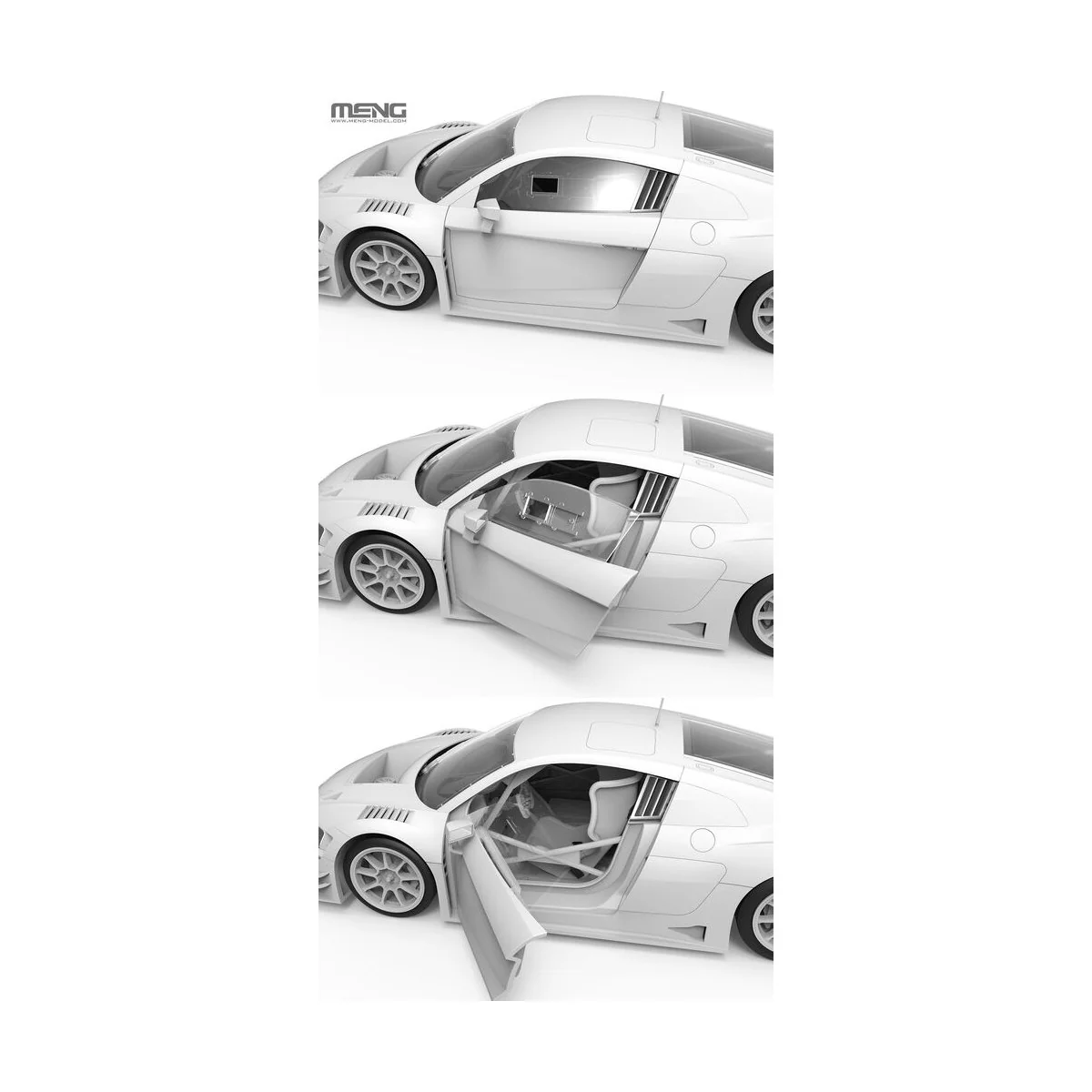 AUDI R8 LMS GT3 EVO II B-Quik Absolute Racing, 1/24 - MENG-Model CS... AUDI R8 LMS GT3 EVO II B-Quik Absolute Racing, 1/24 - MENG-Model CS...