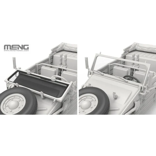 1/35 German Pkw.K1 Kübelwagen Type 82 (North Africa), 1/35 - MENG-M...