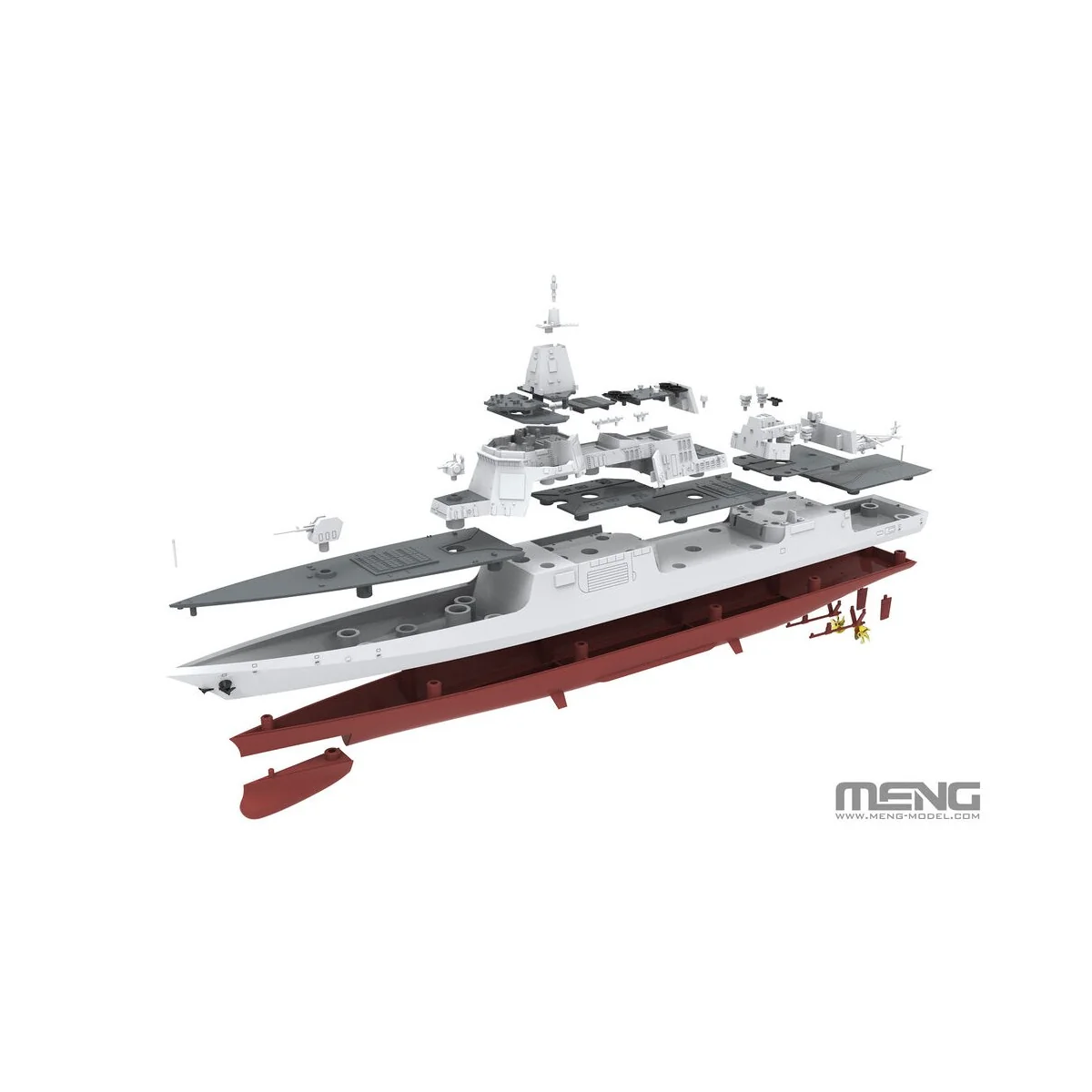 Chinese Type-055 Guided-Missile Destroyer, 1/700 - MENG-Model PS-009