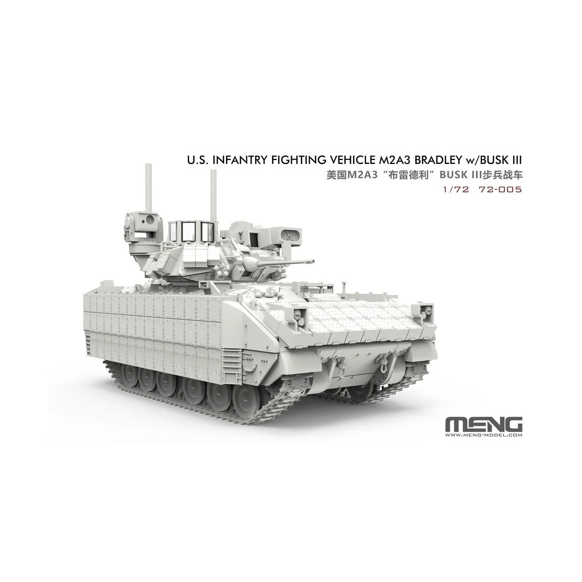 U.S. Infantry Fighting Vehicle M2A3 Bradley w/BUSK III, 1/72 - MENG...