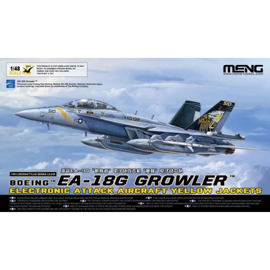 Boeing EA-18G Growler Electronic Attack Aircraft Yellow Jackets - M...