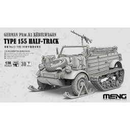 German Pkw.K1 Kübelwagen Type 155 Half-Track (incl. 3D printed trac...