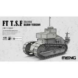 French FT T.S.F Radio Version (incl. resin parts), 1/35 - MENG-Mode...