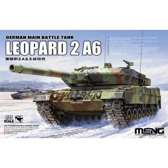 German Main Battle Tank Leopard 2A6, 1/35 - MENG-Model TS-055 German Main Battle Tank Leopard 2A6, 1/35 - MENG-Model TS-055