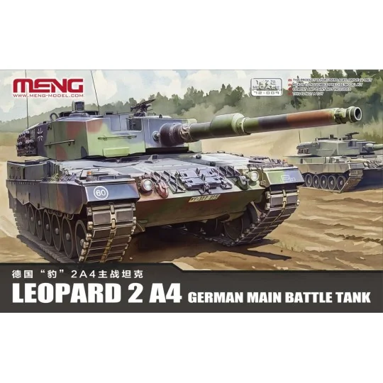 German Main Battle Tank Leopard 2A4, 1/72 - MENG-Model 72-009 German Main Battle Tank Leopard 2A4, 1/72 - MENG-Model 72-009