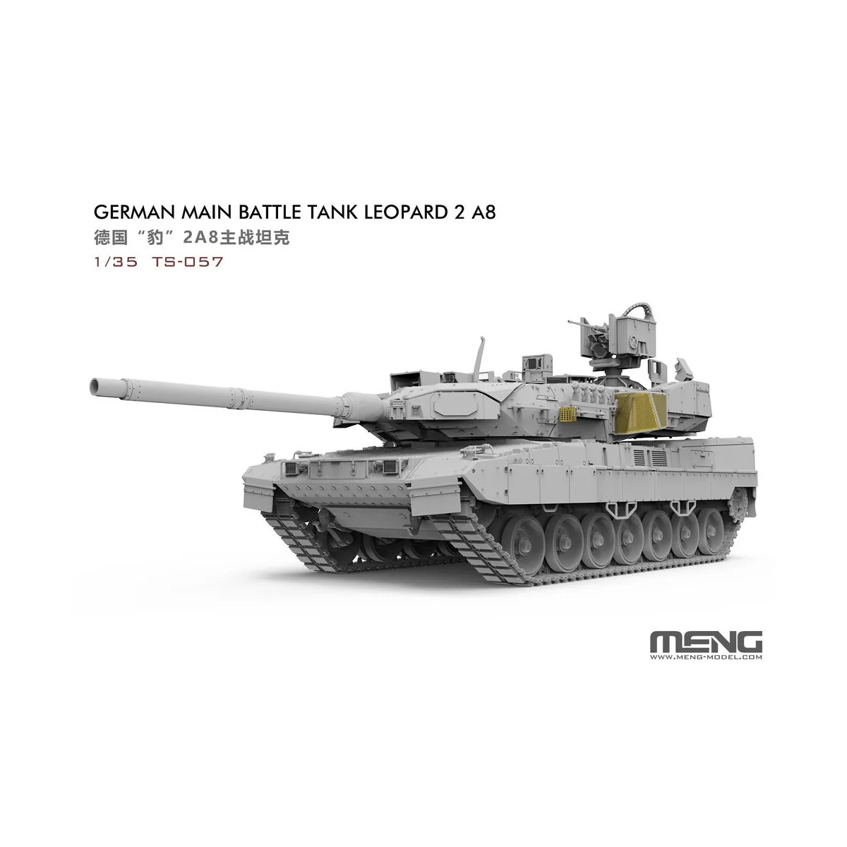 German Main Battle Tank Leopard 2A8 - MENG-Model TS-057