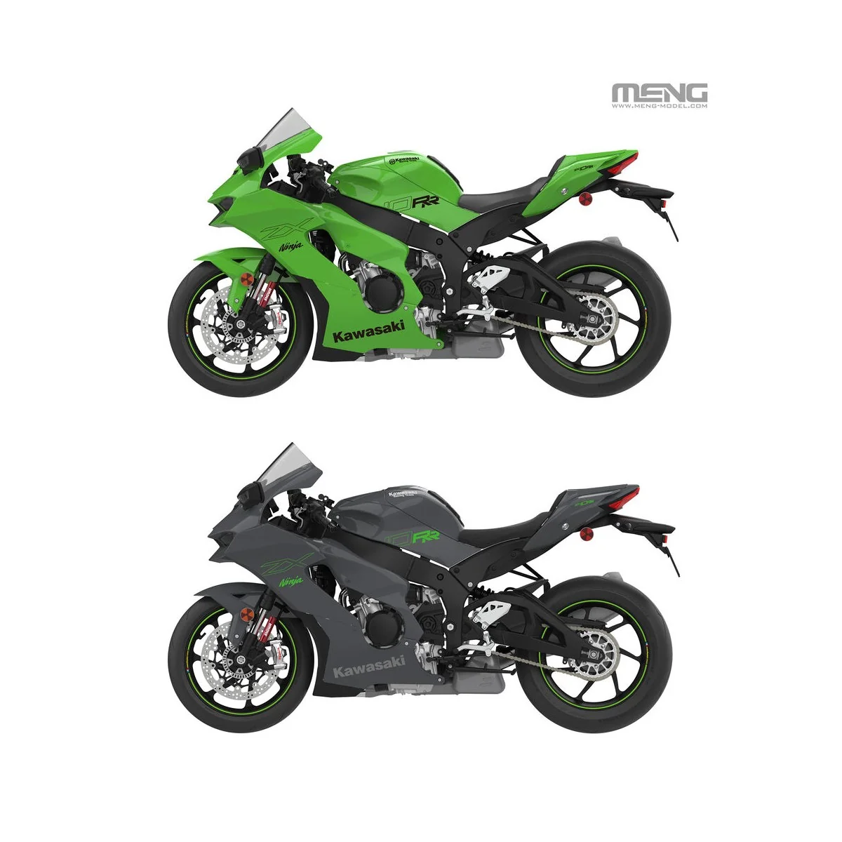 Kawasaki Ninja ZX-10RR, 1/9 - MENG-Model MT-008 Kawasaki Ninja ZX-10RR, 1/9 - MENG-Model MT-008
