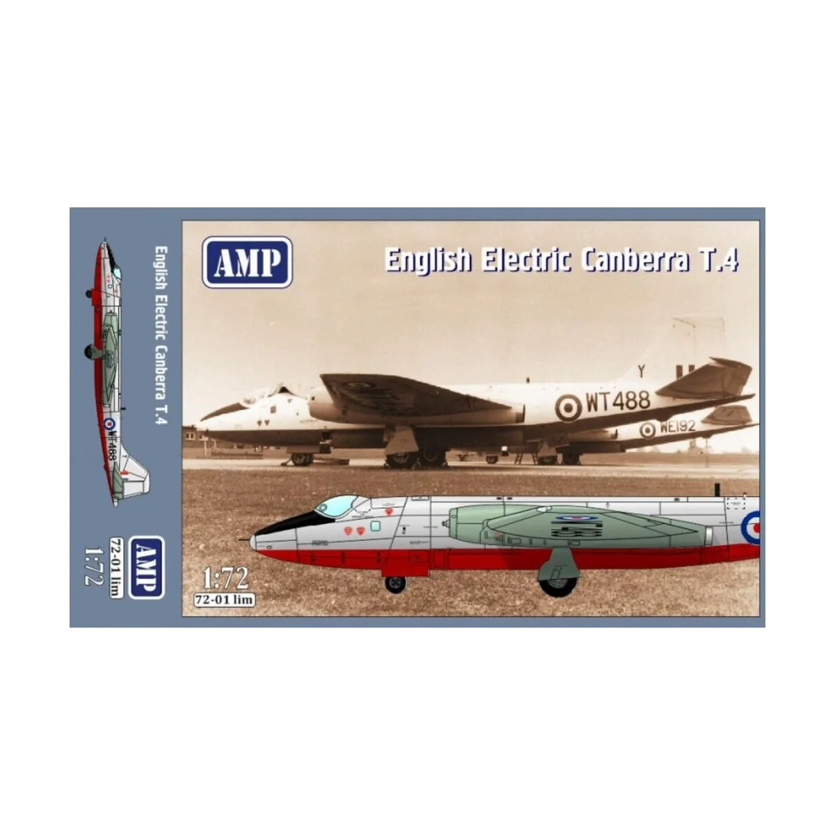 E.E. Canberra T.4. Limited edition, 1/72 - Micro Mir AMP AMP7201LIM E.E. Canberra T.4. Limited edition, 1/72 - Micro Mir AMP AMP7201LIM