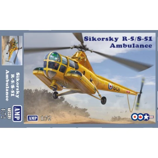 Sikorsky R-5/S-51 Ambulance, 1/72 - Micro Mir AMP AMP72012 Sikorsky R-5/S-51 Ambulance, 1/72 - Micro Mir AMP AMP72012