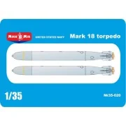 US NAVY Mark 18 torpedo, 2 pcs, 1/35 - Micro Mir AMP MM35-020