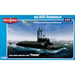 Soviet midget submarine pr.865 "Piranha, 1/144 - Micro Mir AMP MM14...