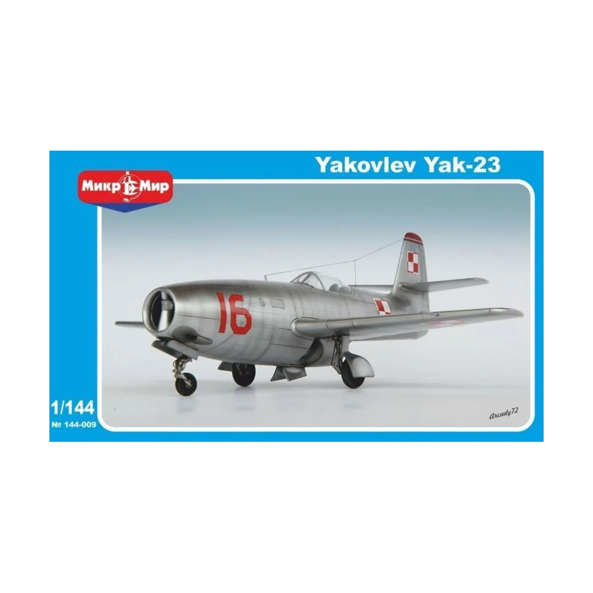 Yakovlev Yak-23 Soviet fighter, 1/144 - Micro Mir AMP MM144-009