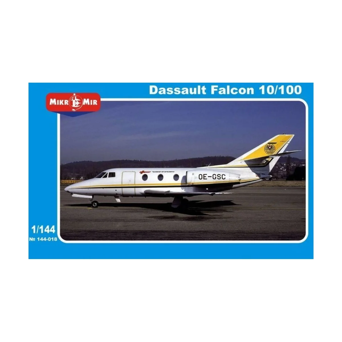 Dassault Falcon 10/100, 1/144 - Micro Mir AMP MM144-018 Dassault Falcon 10/100, 1/144 - Micro Mir AMP MM144-018