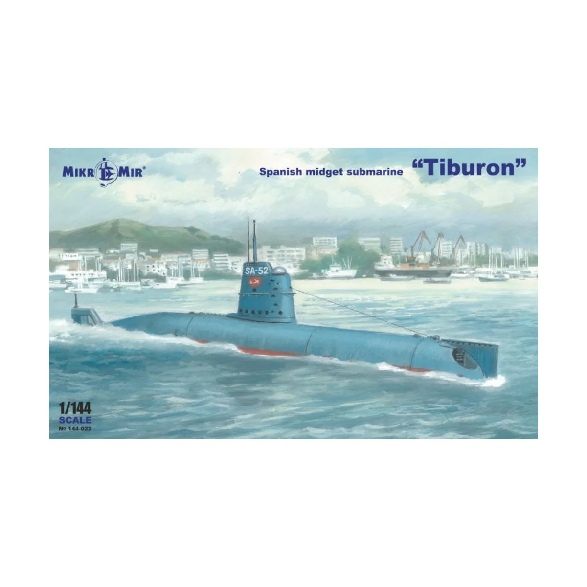 Spanish Submarine Tiburon, 1/144 - Micro Mir AMP MM144-022 Spanish Submarine Tiburon, 1/144 - Micro Mir AMP MM144-022