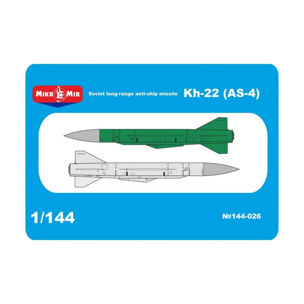 Kh-22 (AS-4)Soviet long-range anti-ship missile, 1/144 - Micro Mir ...