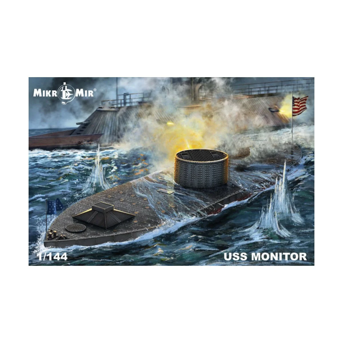 USS Monitor - Micro Mir AMP MM144-028