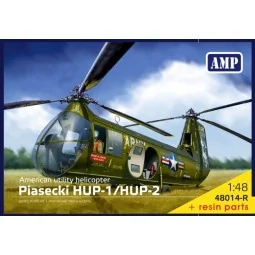 Piasecki HUP-1/HUP-2 + resin motor parts, 1/48 - Micro Mir AMP AMP4...
