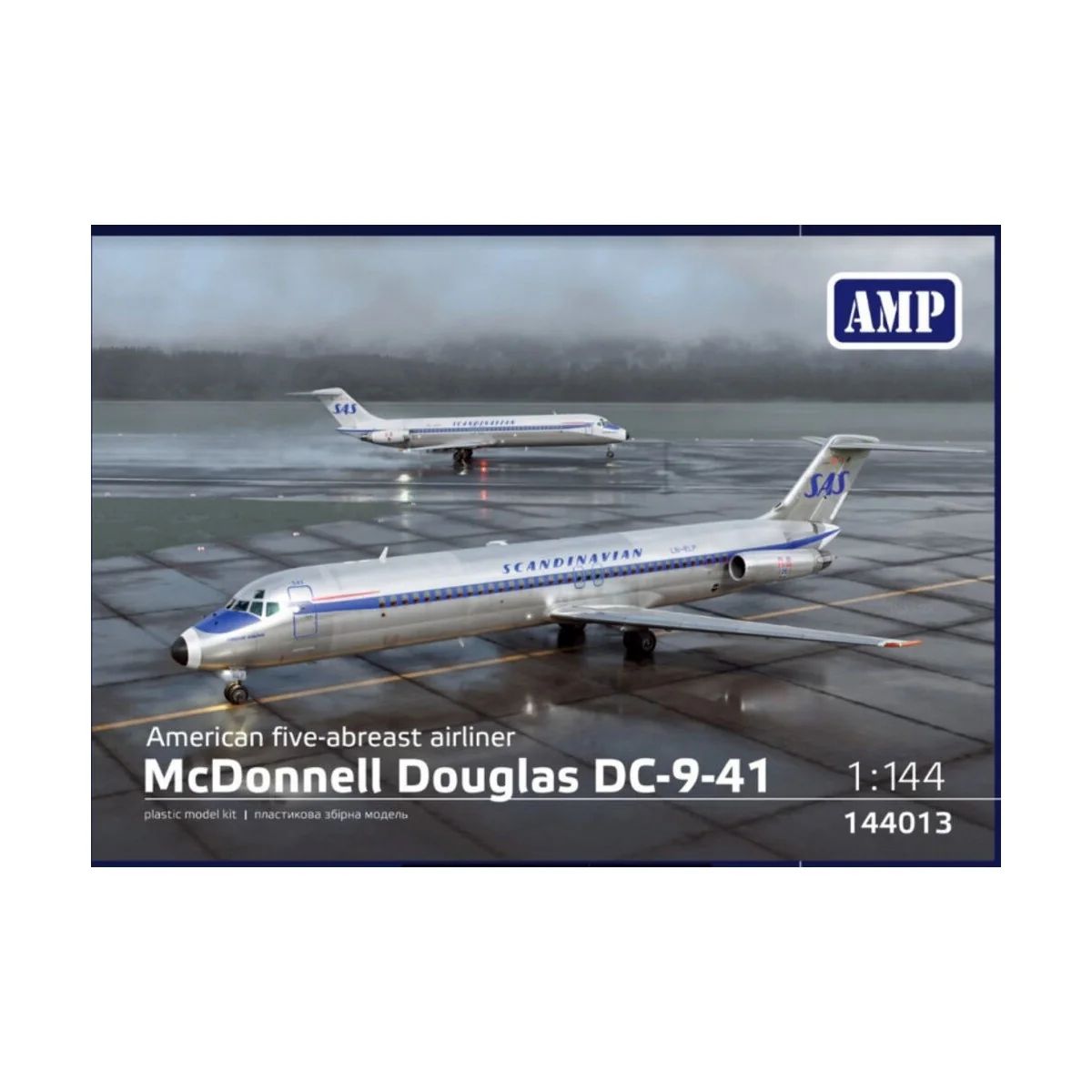 McDonnell Douglas Dc-9 /41 SAS, Swedeweys, 1/144 - Micro Mir AMP AM... McDonnell Douglas Dc-9 /41 SAS, Swedeweys, 1/144 - Micro Mir AMP AM...