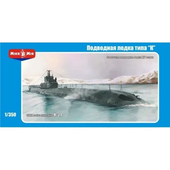 K-21 WWII Soviet submarine - Micro Mir AMP MM350-003