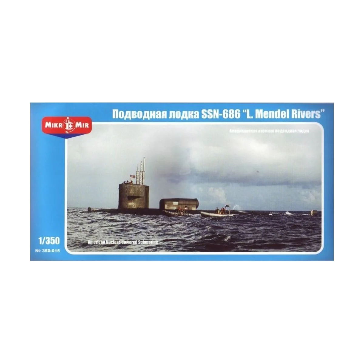 U.S.nuclear-powered submarine SSN-686 MR, 1/350 - Micro Mir AMP MM3... U.S.nuclear-powered submarine SSN-686 MR, 1/350 - Micro Mir AMP MM3...