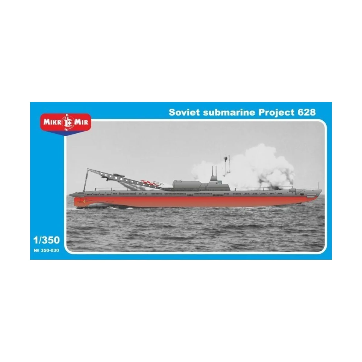 Soviet Submarine Project 628, 1/350 - Micro Mir AMP MM350-030