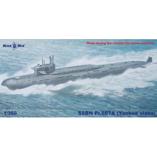 Soviet submarine SSBN Pr.667a (Yankee class), 1/350 - Micro Mir AMP... Soviet submarine SSBN Pr.667a (Yankee class), 1/350 - Micro Mir AMP...
