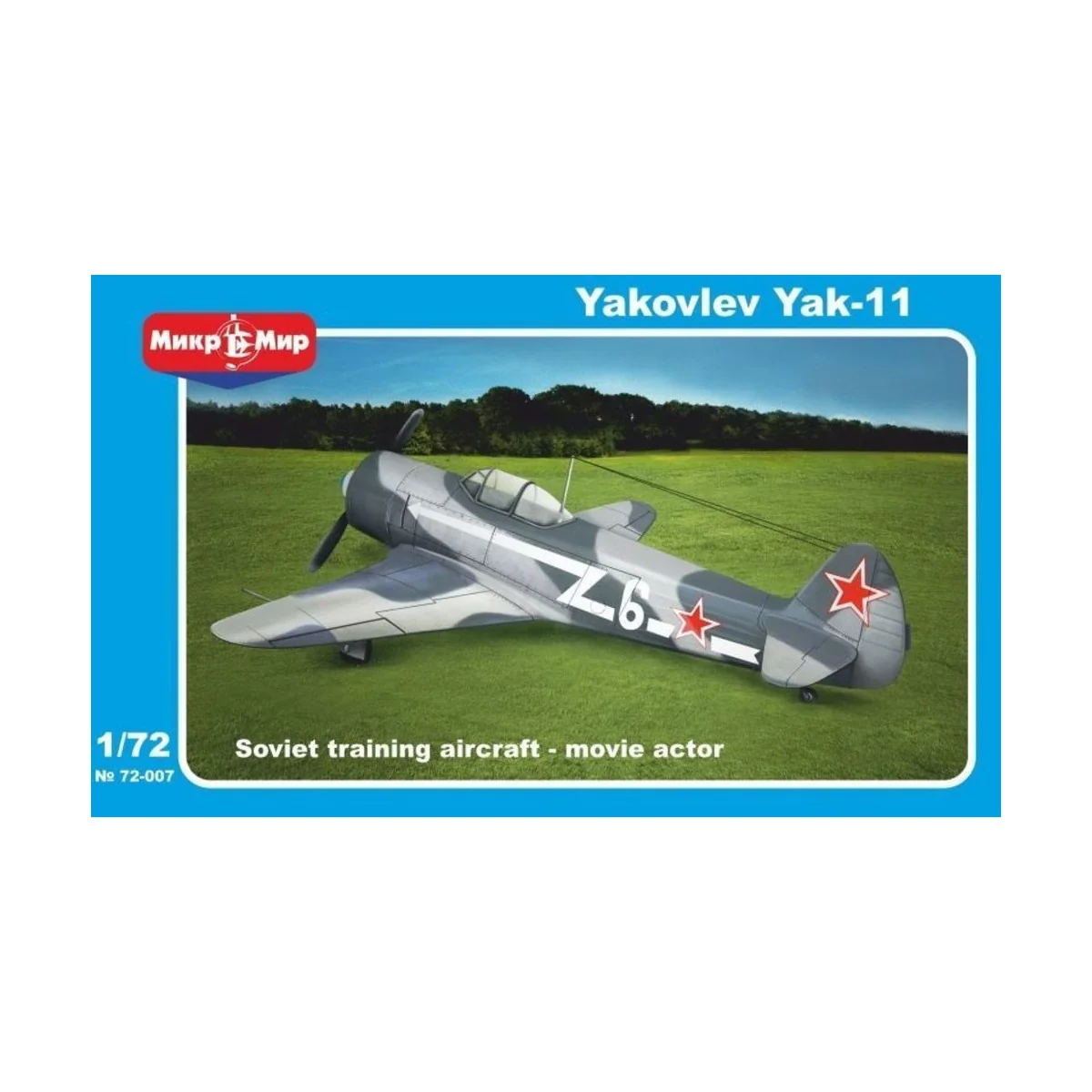 Yakovlev Yak-11 Soviet trainer aircraft, 1/72 - Micro Mir AMP MM72-007 Yakovlev Yak-11 Soviet trainer aircraft, 1/72 - Micro Mir AMP MM72-007