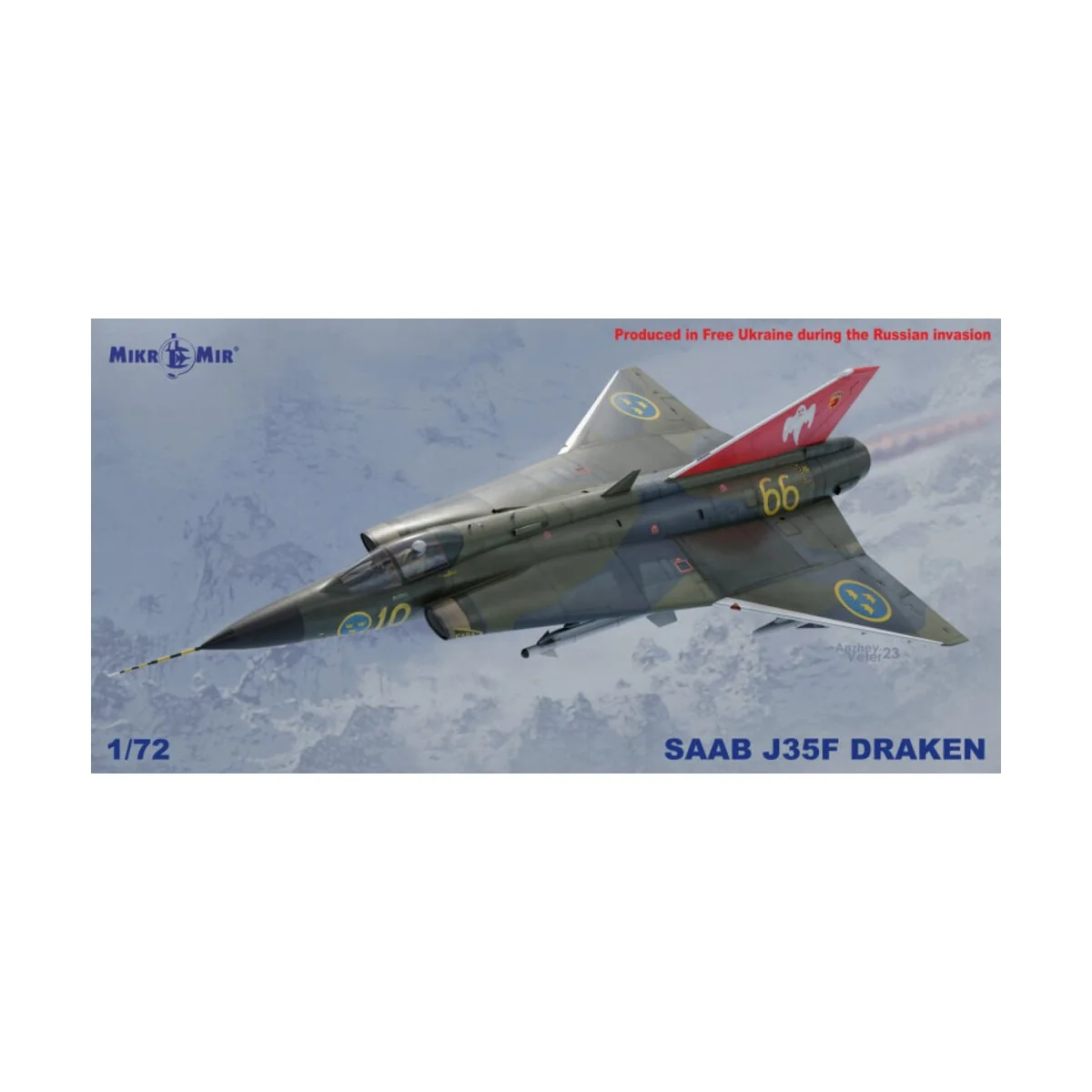 Saab J35F Draken - Micro Mir AMP MM72-027