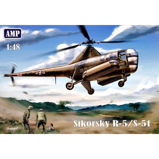 Sikorsky R-5/S-51 USAF rescue, 1/48 - Micro Mir AMP AMP48002