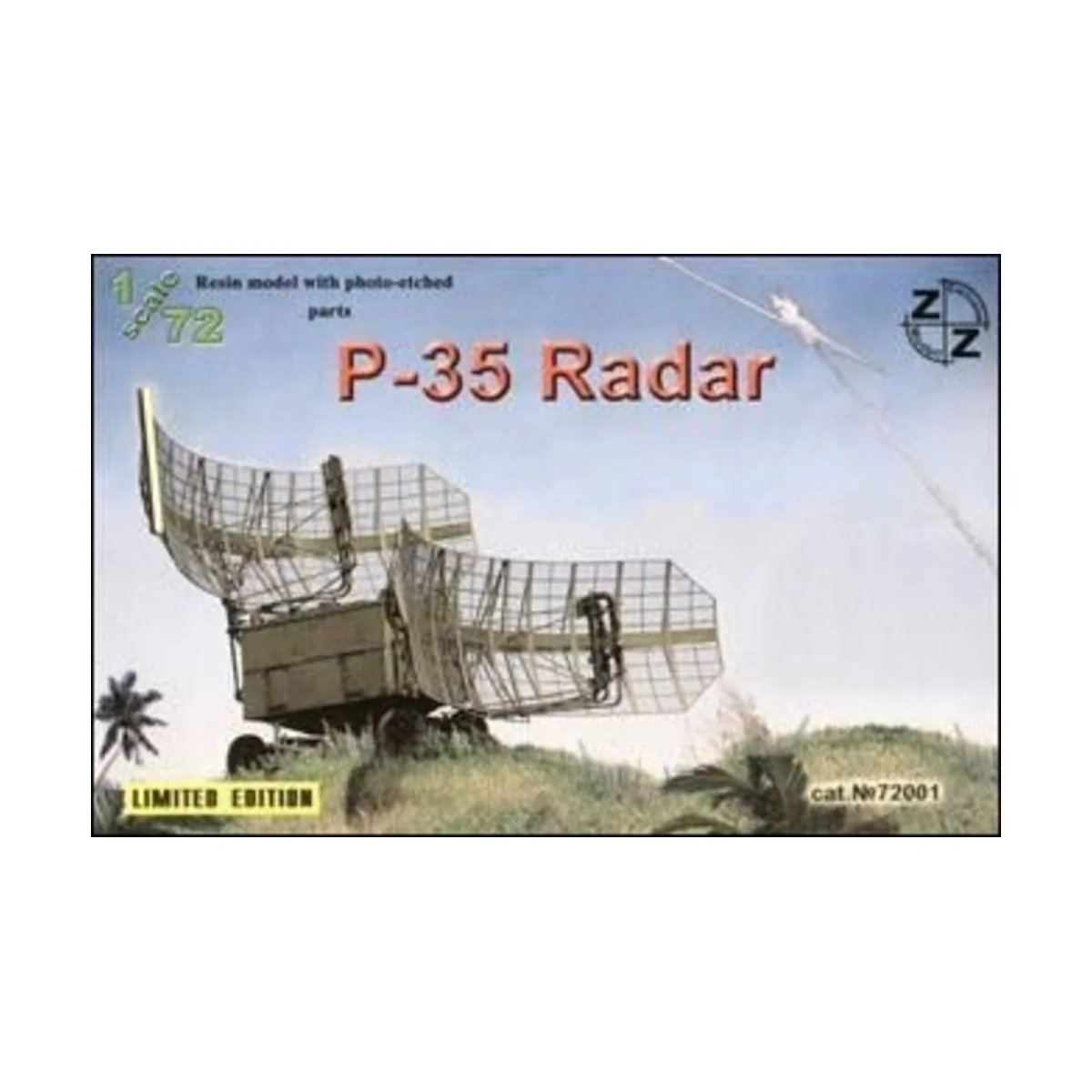 P-35 Soviet radar, resin/pe, 1/72 - ZZ Modell ZZ72001