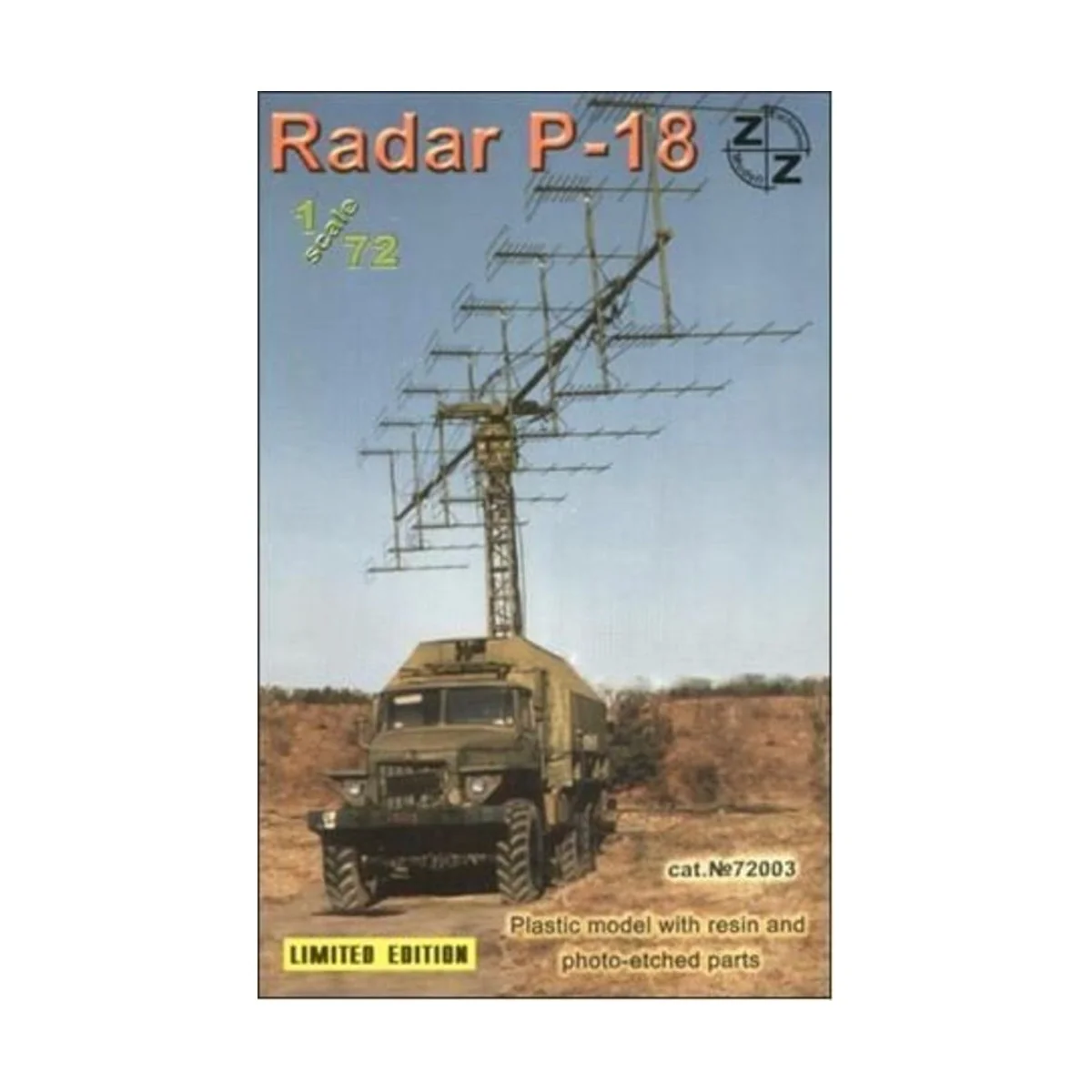 P-18 Soviet radar vehicle, 1/72 - ZZ Modell ZZ72003 P-18 Soviet radar vehicle, 1/72 - ZZ Modell ZZ72003
