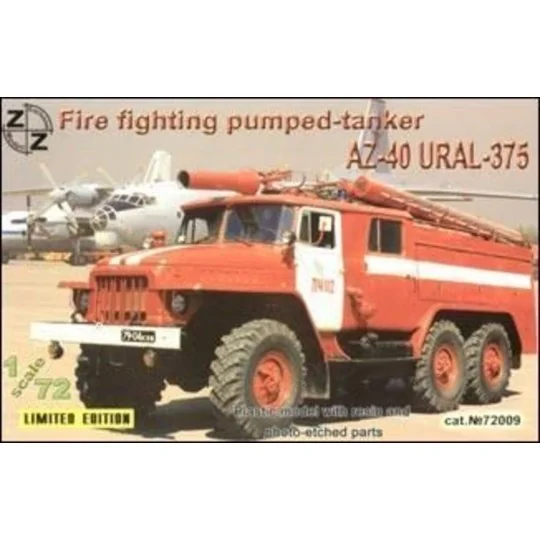 AZ-40 Ural-375 fire fighter, 1/72 - ZZ Modell ZZ72009 AZ-40 Ural-375 fire fighter, 1/72 - ZZ Modell ZZ72009