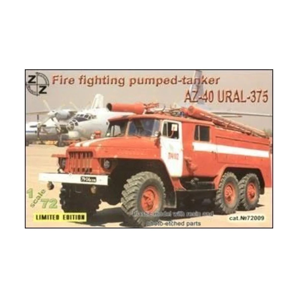 AZ-40 Ural-375 fire fighter - ZZ Modell ZZ72009