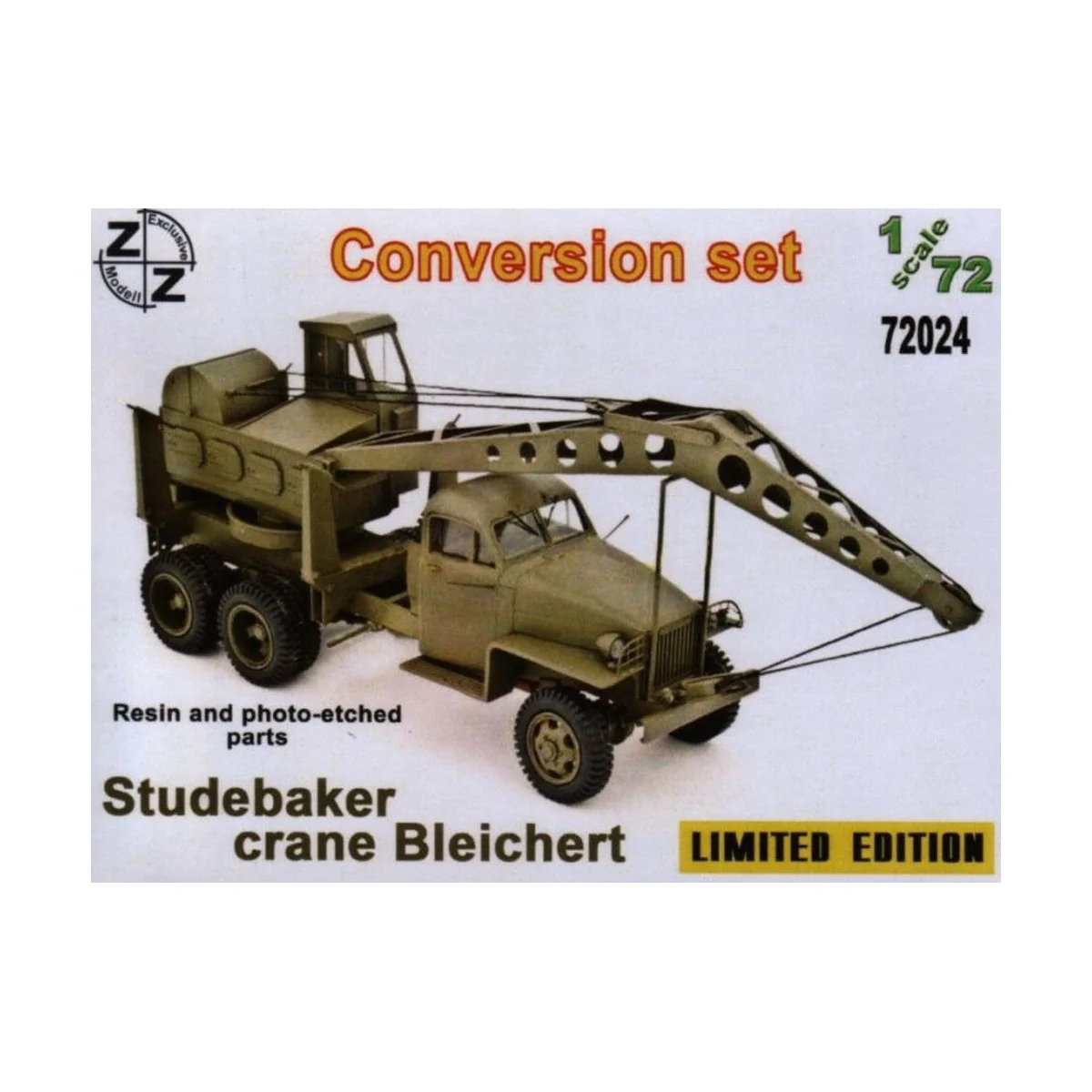Studebaker Crane Bleichert (Conversion Set), 1/72 - ZZ Modell ZZ72024 Studebaker Crane Bleichert (Conversion Set), 1/72 - ZZ Modell ZZ72024