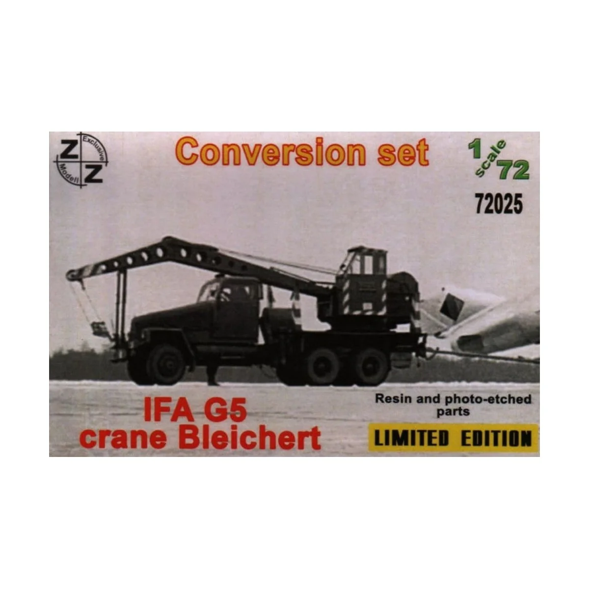 IFA G5 crane Bleichert (Conversion Set), 1/72 - ZZ Modell ZZ72025 IFA G5 crane Bleichert (Conversion Set), 1/72 - ZZ Modell ZZ72025