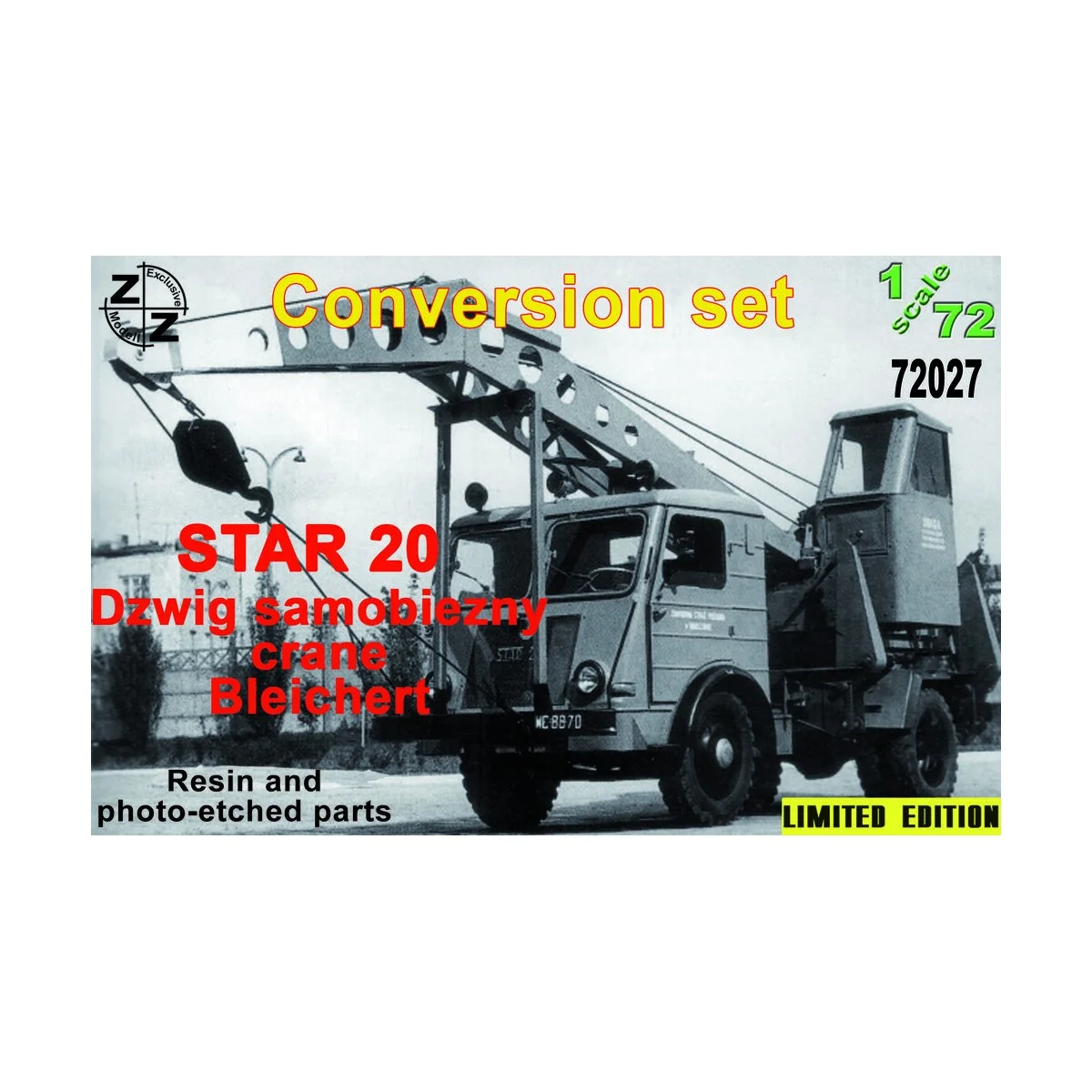 STAR 20 Dzwig samobiezvy crane Bleichert (Conversion Set), 1/72 - Z...