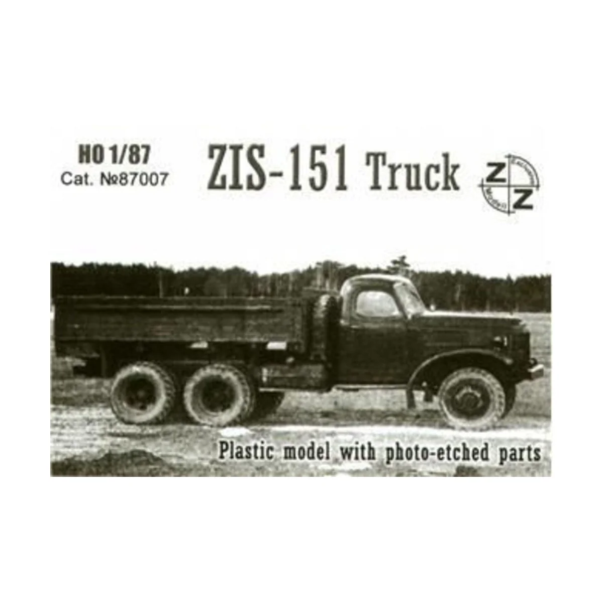 ZiS-151 truck, 1/87 - ZZ Modell ZZ87007 ZiS-151 truck, 1/87 - ZZ Modell ZZ87007