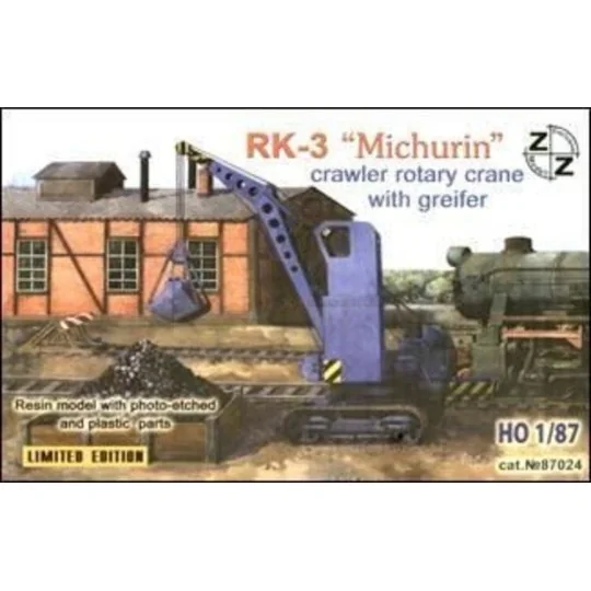 RK-3 Michurin crawler rotary crane with greifer - ZZ Modell ZZ87024