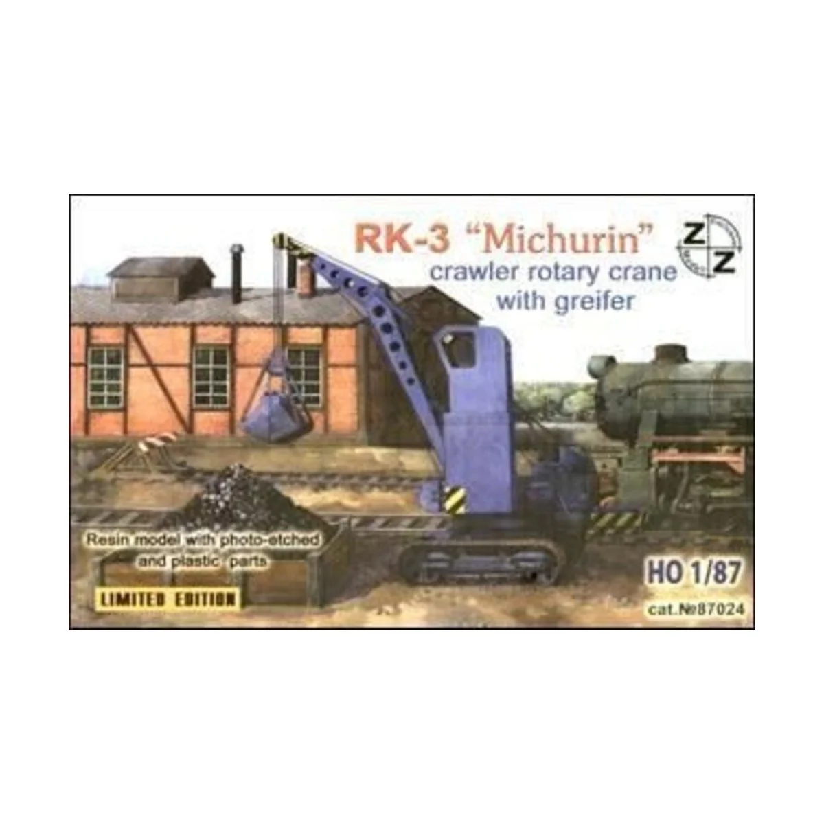 RK-3 Michurin crawler rotary crane with greifer, 1/87 - ZZ Modell Z... RK-3 Michurin crawler rotary crane with greifer, 1/87 - ZZ Modell Z...