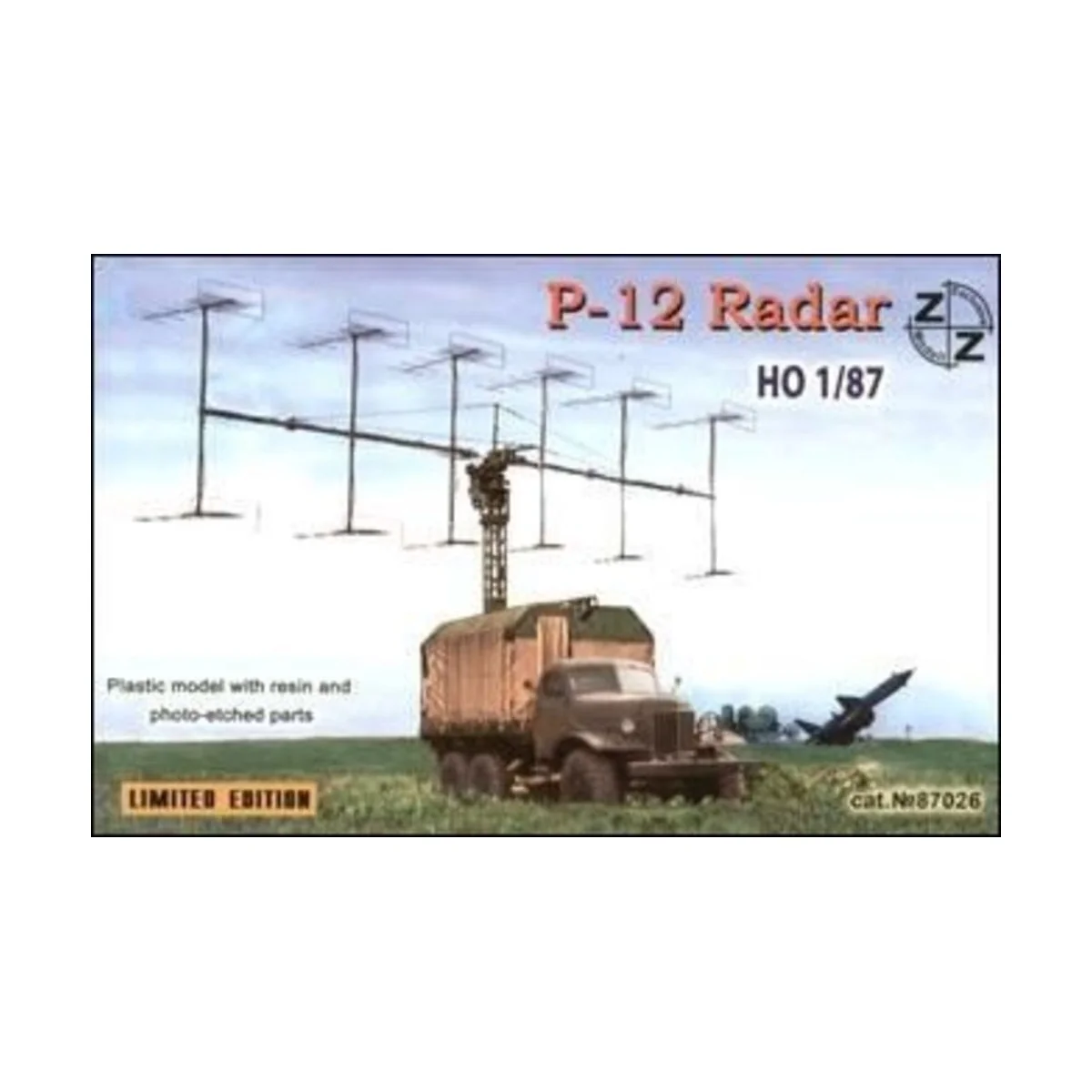 P-12 Soviet radar vehicle, 1/87 - ZZ Modell ZZ87026 P-12 Soviet radar vehicle, 1/87 - ZZ Modell ZZ87026
