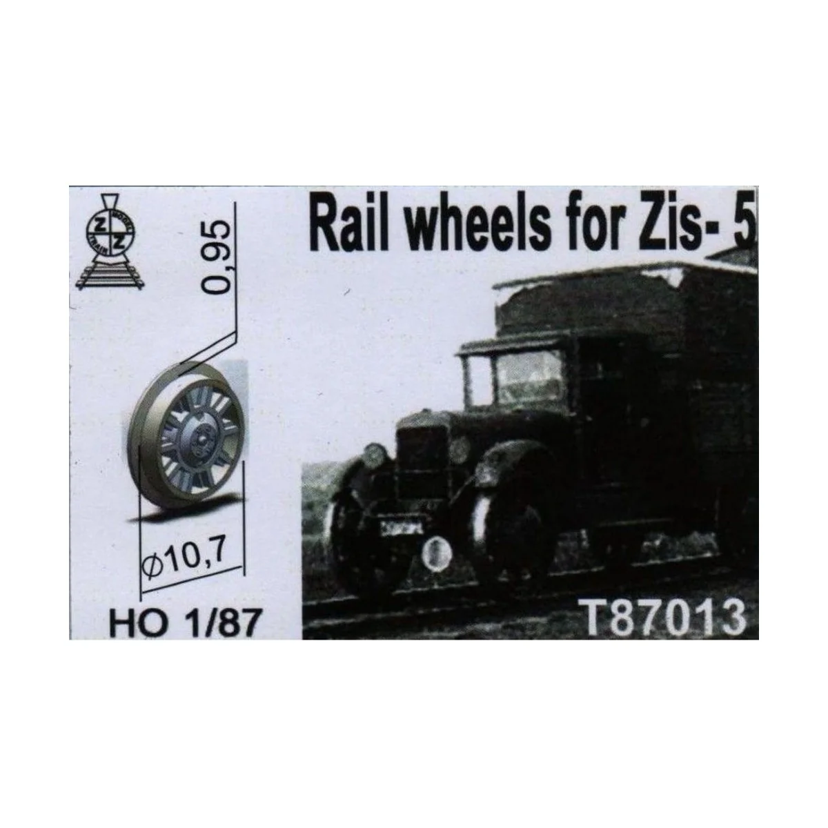 Rail wheels for ZiS-5, 1/87 - ZZ Modell ZZ-T87013